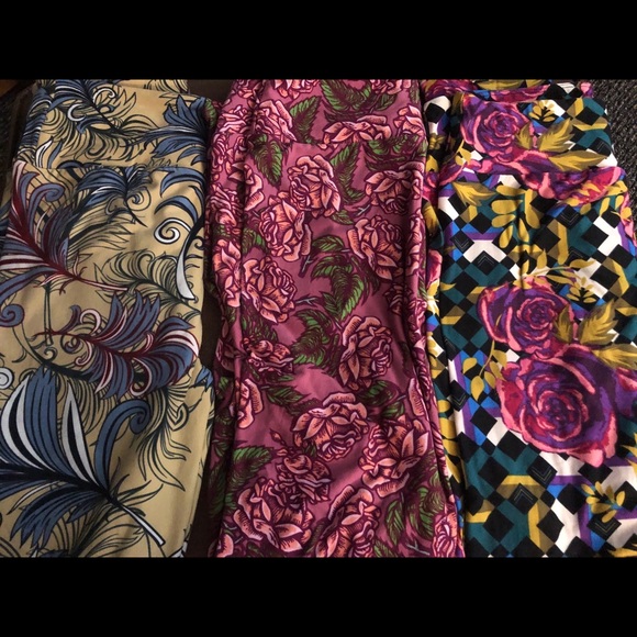 LuLaRoe Pants - 3 pair one size LuLaRu leggings! Nice!